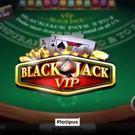 Official Table Games logo: Blackjack VIP by Platipus at 1Redbet