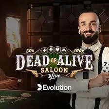 Dead or Alive: Saloon online game logo by Evolution on 1redbetcasino.bet