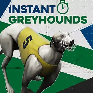 Instant Virtual Greyhounds by Leap Gaming, showcased at 1redbetcasino.bet – game logo